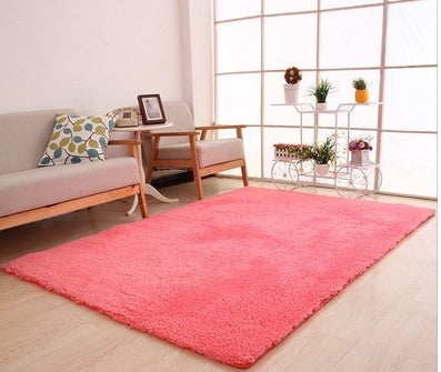 Fluffy White Area Rug