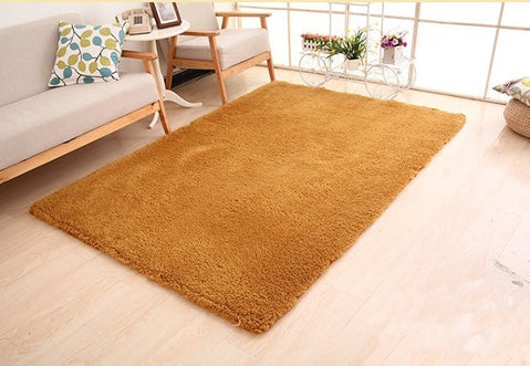 Fluffy White Area Rug