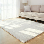 Fluffy White Area Rug