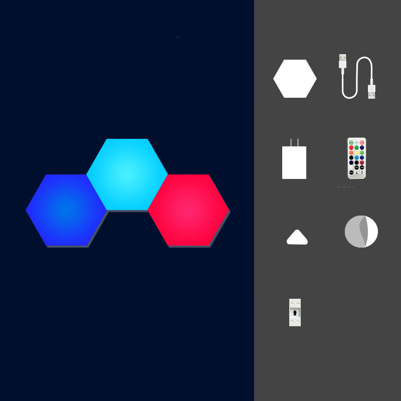 Hexagon Color-Changing Wall Light