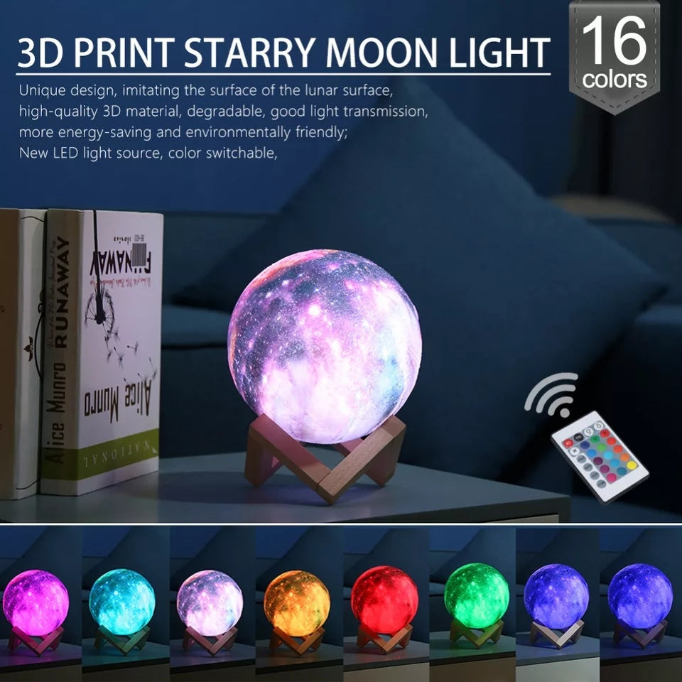 LED USB Moon Galaxy Lamp